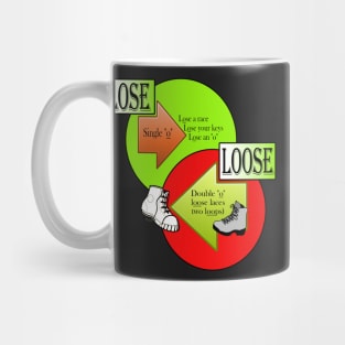 Lose or Loose? Bright, Fun Way To Tell the Difference Between Similar Words. Mug